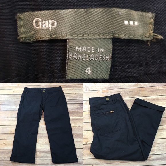 GAP Pants - SOLD 4 GAP Straight Cropped Capri Navy Blue Pants